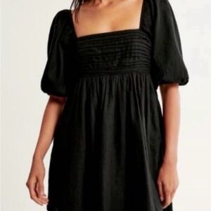 Abercrombie Emerson Poplin Puff Sleeve Mini Dress Small